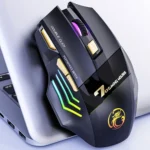 iMICE GW-X7 7-button Silent Rechargeable Wireless Gaming Mouse with Colorful RGB Lights - Image 2