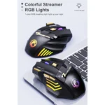 iMICE GW-X7 7-button Silent Rechargeable Wireless Gaming Mouse with Colorful RGB Lights - Image 4