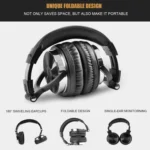 OneOdio Pro-10 Head-mounted Noise Reduction Wired Headphone with Microphone - Image 6