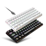 HXSJ L800 61 Keys Bluetooth 5.0 / 2.4G Wireless / Type-C Wired Three Modes Blue Shaft Mechanical Keyboard - Image 2