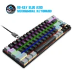 HXSJ V800 68 Keys Type-C Wired Cool Backlight Mechanical Keyboard - Image 7