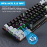 HXSJ V800 68 Keys Type-C Wired Cool Backlight Mechanical Keyboard - Image 9