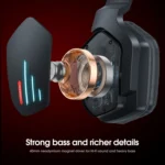 ONIKUMA B60 Bluetooth 5.0 Adjustable Strong Bass Gaming Wireless Bluetooth Headset with Microphone - Image 5