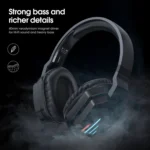 ONIKUMA B60 Bluetooth 5.0 Adjustable Strong Bass Gaming Wireless Bluetooth Headset with Microphone - Image 6