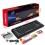 HXSJ L600 87 Keys USB-C / Type-C Wired Red Shaft Mechanical Keyboard with Cool Backlight - Image 11