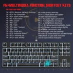 HXSJ L600 87 Keys USB-C / Type-C Wired Red Shaft Mechanical Keyboard with Cool Backlight - Image 9