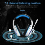 SADES MH901 7.1 Channel USB Adjustable Gaming Headset with Microphone - Image 5