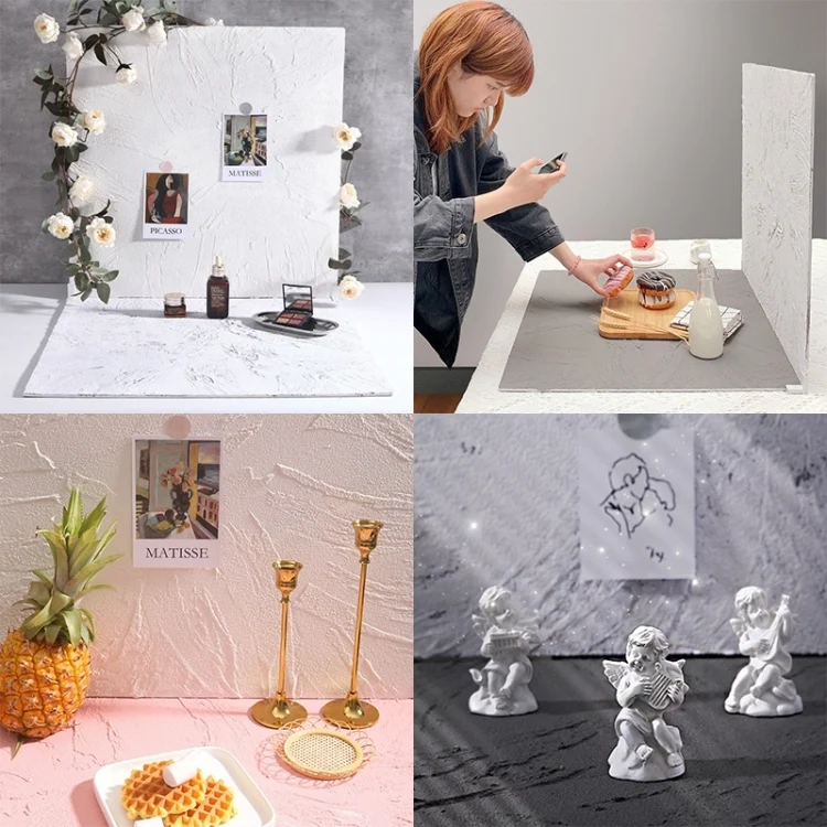 EDA002239301_B5.webp 60 x 60cm Retro PVC Cement Texture Board Photography Backdrops Board - Image 6
