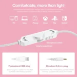 ONIKUMA X10 Car Ear LED Light Adjustable Gaming Headset with Microphone - Image 6