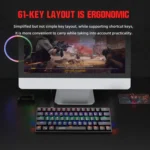 HXSJ V900 61 Keys Cool Lighting Effect Mechanical Wired Keyboard - Image 2