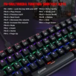 HXSJ V900 61 Keys Cool Lighting Effect Mechanical Wired Keyboard - Image 5