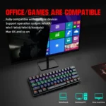 HXSJ V900 61 Keys Cool Lighting Effect Mechanical Wired Keyboard - Image 8