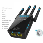 Wireless Smart WiFi Router Repeater with 4 WiFi Antennas - Image 6