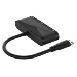 h114 3 in 1 Mini HDMI to HDMI + VGA + 3.5 Audio Converter Cable - Image 3