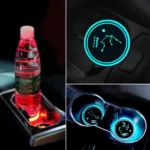 Car Constellation Series AcrylicColorful USB Charger Water Cup Groove LED Atmosphere Light