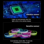 Car Constellation Series AcrylicColorful USB Charger Water Cup Groove LED Atmosphere Light - Image 6