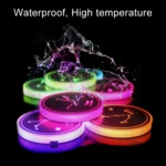 Car Constellation Series AcrylicColorful USB Charger Water Cup Groove LED Atmosphere Light - Image 7