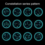 Car Constellation Series AcrylicColorful USB Charger Water Cup Groove LED Atmosphere Light - Image 9