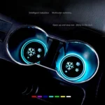 Car AcrylicColorful USB Charger Water Cup Groove LED Atmosphere Light - Image 11