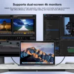 20Gbps USB 4 USB-C / Type-C Male to USB-C / Type-C Male Braided Data Cable - Image 4