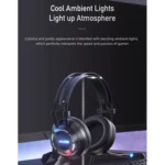 awei GM-2 USB + 3.5mm Ambient Light Gaming Wired Headset with Microphone - Image 5