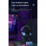 awei GM-3 USB + 3.5mm Ambient Light Gaming Wired Headset with Microphone - Image 5
