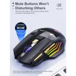 iMICE GW-X7 2.4G + Bluetooth Dual Mode 7-button Silent Rechargeable Wireless Gaming Mouse with Colorful RGB Lights - Image 7