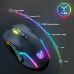 ONIKUMA CW905 2.4G RGB Lighting Wireless Mouse - Image 2