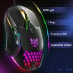 ONIKUMA CW902 RGB Lighting Wired Mouse - Image 2