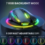 ONIKUMA CW905 RGB Lighting Wired Mouse - Image 2