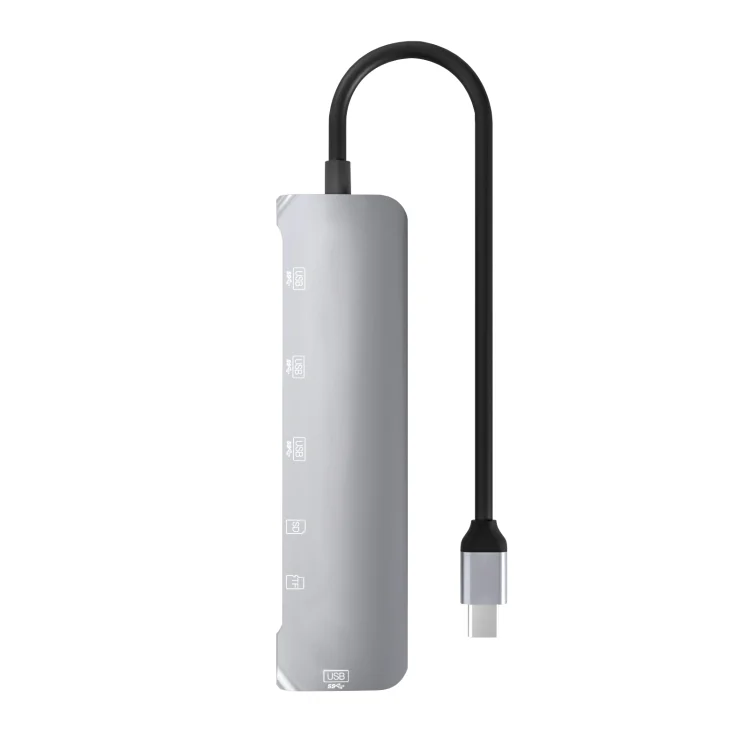 EDA002673601A_1.webp NK-3043 6 in 1 USB-C / Type-C to TF / SD Card Slot + 4 USB Female Adapter - Image 2