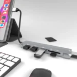 NK-3043 6 in 1 USB-C / Type-C to TF / SD Card Slot + 4 USB Female Adapter - Image 5