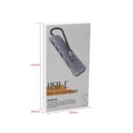NK-3043 6 in 1 USB-C / Type-C to TF / SD Card Slot + 4 USB Female Adapter - Image 7