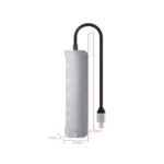 NK-3043H 6 in 1 USB-C / Type-C to TF / SD Card Slot + USB 3.0 + 3 USB 2.0 Female Adapter - Image 2