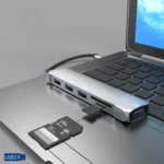 NK-3043H 6 in 1 USB-C / Type-C to TF / SD Card Slot + USB 3.0 + 3 USB 2.0 Female Adapter - Image 4