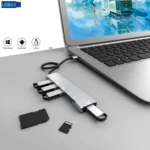 NK-3043H 6 in 1 USB-C / Type-C to TF / SD Card Slot + USB 3.0 + 3 USB 2.0 Female Adapter - Image 5