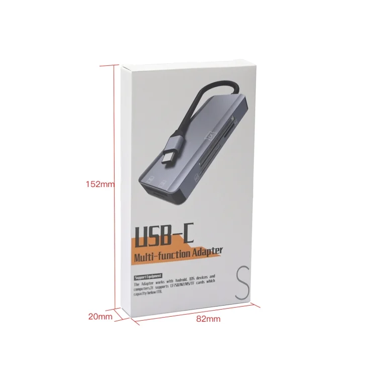 EDA002674801A_5.webp NK-3044 5 in 1 USB-C / Type-C to MS / M2 / CF / TF / SD Card Slots Adapter - Image 6
