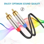 6.35mm Male to Dual RCA Male Audio Cable - Image 4