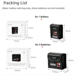 Sunnylife EVO-DC354 3 in 1 Battery Explosion-proof Bag for EVO Nano - Image 6