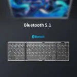 B089T Foldable Bluetooth Keyboard Rechargeable with Touchpad - Image 4