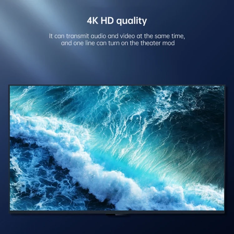 EDA00312601A_4.webp 3m 2.0 Version  HD Cable 19 + 1 Standard Oxygen-Free Copper Metal Sshell 4K TV Flat Cable - Image 5