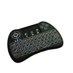 H9 2.4GHz Mini Wireless Air Mouse QWERTY Keyboard with White Backlight & Touchpad for PC, TV - Image 2