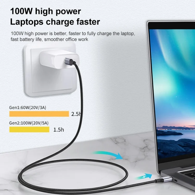 EDA003172803_B2.webp 10Gbps USB-C / Type-C Male to Female Charging Data Transmission Extension Cable - Image 3