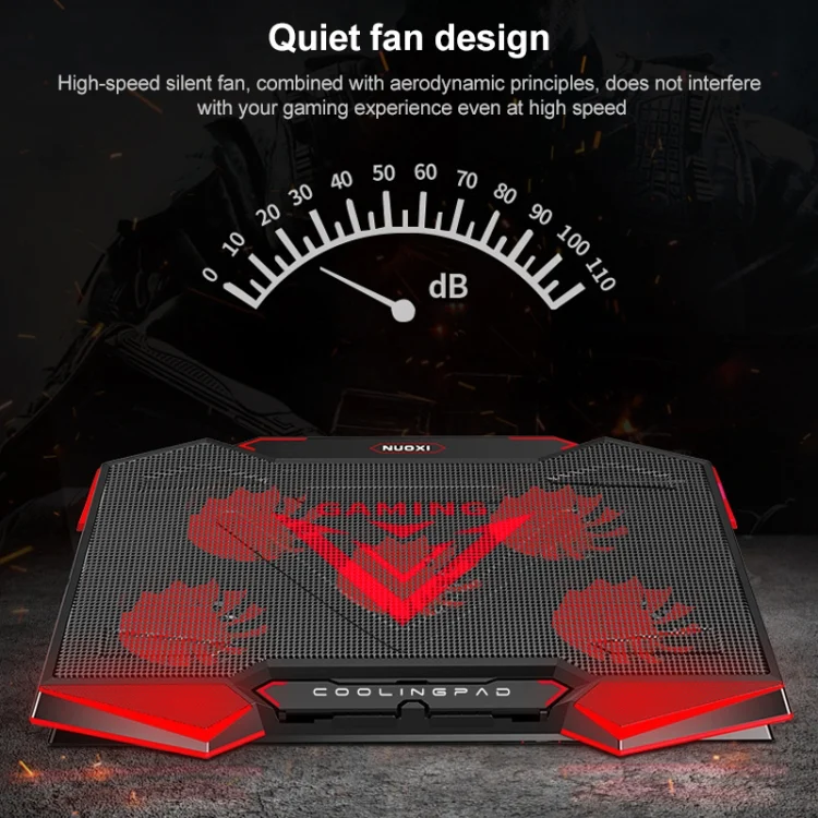 EDA003226601_B3.webp 5 Fan 2 USB Lifting Folding Laptop Cooling Stand - Image 4