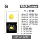 Car Engine Start Key Push Button Cover for BMW G / F Chassis - Image 5