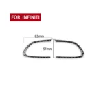 Car Carbon Fiber Steering Wheel Buttons Decorative Sticker for Infiniti Q50 2014-2020 / Q60 / QX60 - Image 2