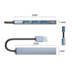 AH-A13 USB 3.0 x 1 + USB 2.0 x 3 to USB 3.0 HUB Adapter - Image 2