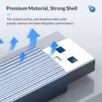 ORICO AH-AC10 10Gbps USB 3.1 to USB-C / Type-C Adapter - Image 6
