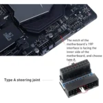 10 PCS 3.0 19P 20P Motherboard Male To Female Extension Adapter, Model: - Image 2