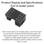 10 PCS ATX 8Pin Female to 8Pin Male 180 Degree Angled Adapter , Model: - Image 3